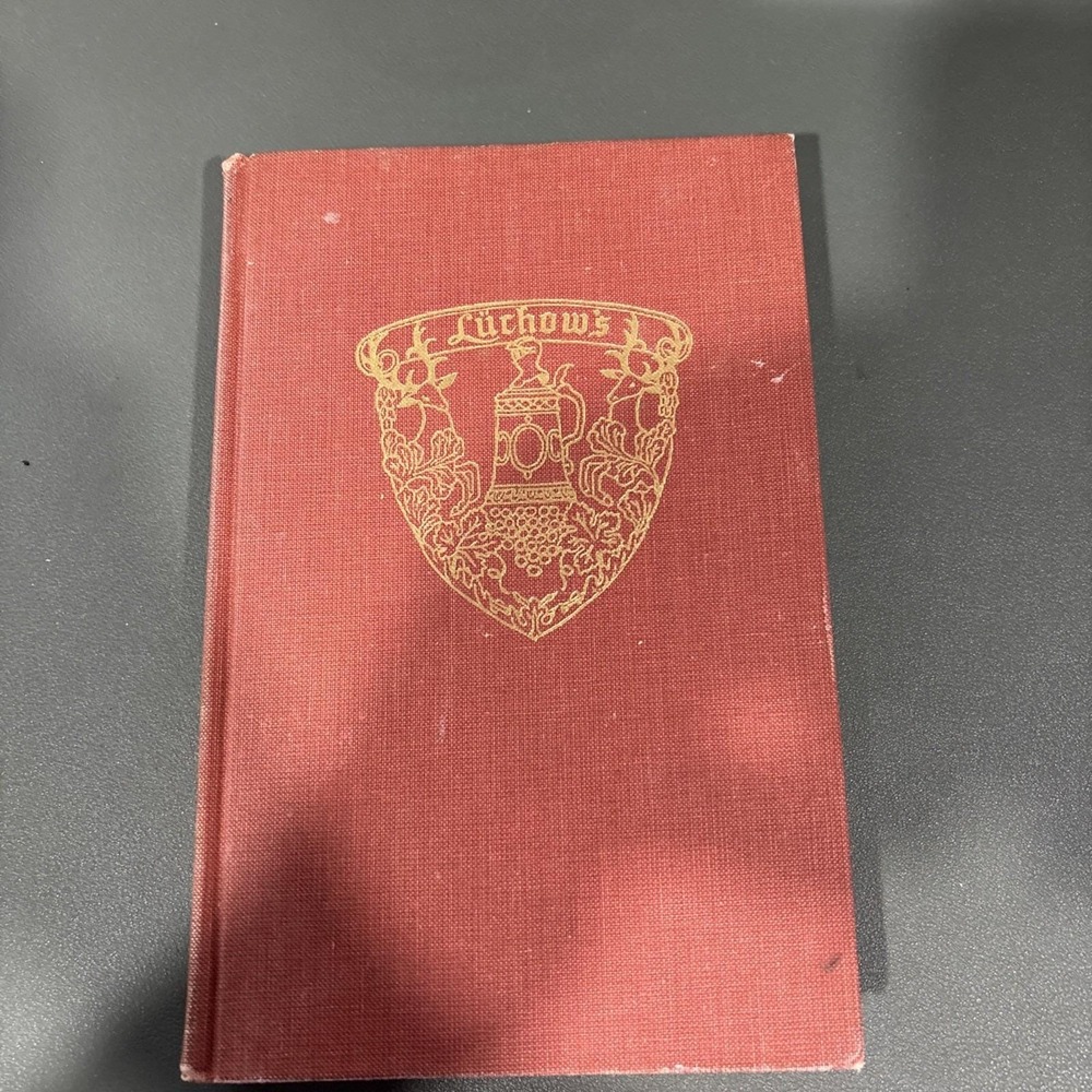 Vintage 1965 Lüchow's German Cookbook Hardcover Doubleday Mitchell Bemelmans